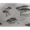thumbnail image 4 of oneOone Georgette Viscose Fabric Tree & Animals Ikat Printed Fabric 1 Yard 42 Inch Wide, 4 of 4
