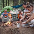 thumbnail image 3 of 11PCS Camping Cookware Mess And with Kettle Stainless Steel Cups Lightweight for Hiking Backpacking Picnic Orange, 3 of 8