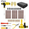thumbnail image 1 of SharkTRUE Universal Tire Repair Kit Emergency Puncture Plug Tool Set Tire Strips Stiring Glue Repair Tool Kit, 1 of 8