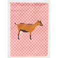 thumbnail image 1 of Carolines Treasures BB7888CHF Oberhasli Goat Drapeau de Maison en Toile à Carreaux Roses, 1 of 4