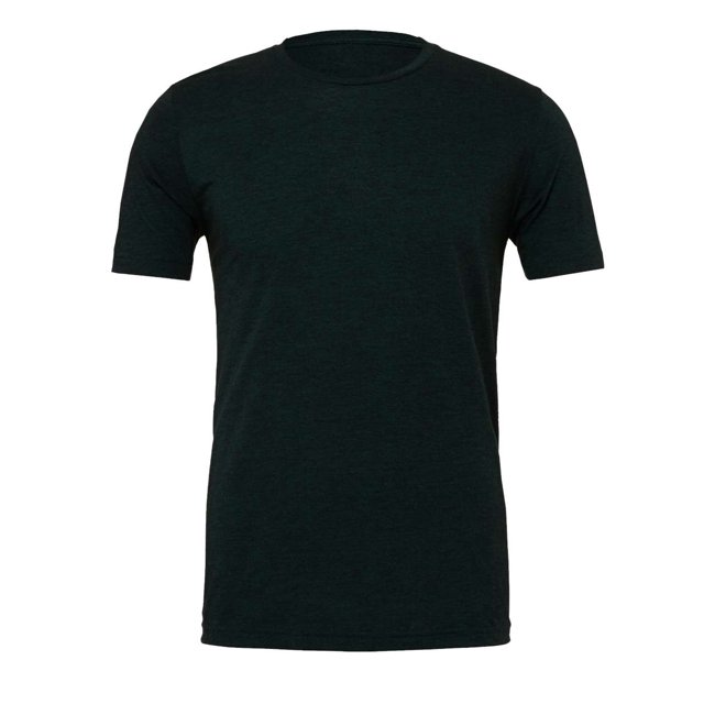 Bella Canvas Unisex Crew Neck Triblend Short Sleeve Tee, XL, Emerald Triblend