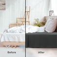 thumbnail image 4 of PiccoCasa Brushed Pleated Bed Skirt Durable Classic Tailored  Dust Ruffled Solid 16 Inch Drop, 4 of 7