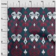 thumbnail image 1 of oneOone Viscose Chiffon Fabric Paisley Ikat Printed Craft Fabric BTY 42 Inch Wide, 1 of 4