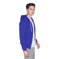 thumbnail image 3 of American Apparel Sweat à Capuche Zippé en Polaire Flex Unisexe, TP, Lapis, 3 of 5