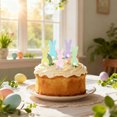 thumbnail image 1 of Easter Cake Toppers, Usavan Colorful Paper Dessert Decorations, Multicolor Holiday Baking Toppers for Cakes Cupcakes Easter Party, 1 of 6