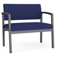 thumbnail image 1 of Lenox Steel Reception Waiting Room Bariatric Chair / Charcoal Steel / Blue, 1 of 5