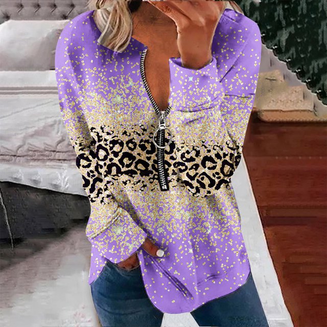 2023 Chandail de Mode pour Femmes Rabais de 50 % Liquidation Hauts pour Femmes Automne Manches Longues Chandail Ample Chemise Chic Décontractée Chandails à Rayures à Col Rond pour Dames