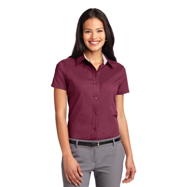 Port Authority Chemise à Manches Courtes Facile d'Entretien pour Femmes L508