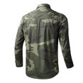 thumbnail image 3 of RXIRUCGD Chemises Cardigan à Boutons avec Col Rabattu Camouflage Mode Décontractée pour Hommes, Vert Armée, Taille : L, 3 of 6