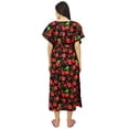 thumbnail image 3 of Bimba Caftan pour Mères Allaitantes à Imprimé Floral Maxi Kaftan Maternity Robe avec Ceinture, 3 of 10
