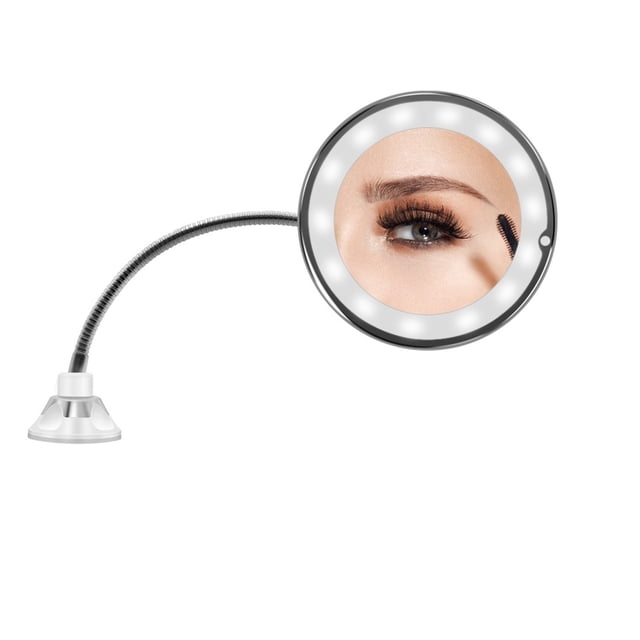 LED Mirror Light Makeup Mirror With Led Light Flexible 10X Magnifying Mirrors Light Cosmetic Miroir Dropshipping Vanity Mirrors ,Widely Use