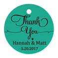 thumbnail image 1 of 100 Pcs Papier Cadeau Rond Personnalisé Merci à Suspendre Tags Cadeaux de Mariage Personnalisés Tags, 1 of 1