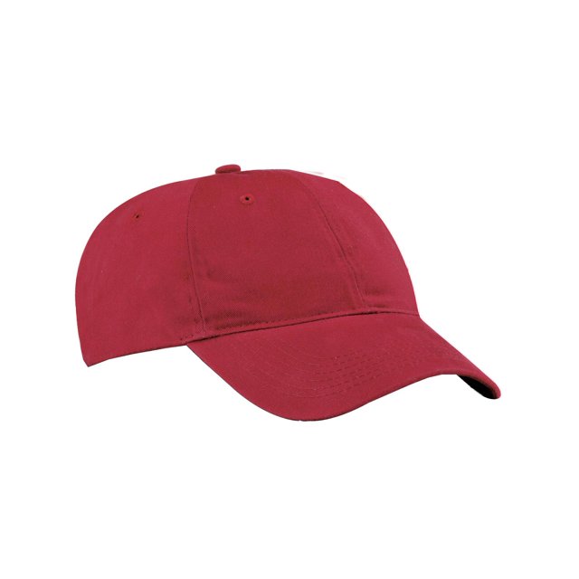 Top Headwear Brushed Twill Low Profile Cap - Red