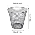 thumbnail image 2 of Rubbish Bags Wire Mesh Round Waste Lightweight Can Open Top Wastebasket Recycling Desk School Garbage Cans Home & Custom Storage, 2 of 4
