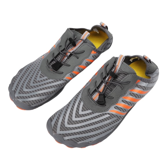 1Pair Men Quick Drying Water Shoes Beach Shoes Outdoor Diving Beach Shoes for Swim Surf Pool Hiking Walking Fitness Cycling Mountaineering Grey 45 Size