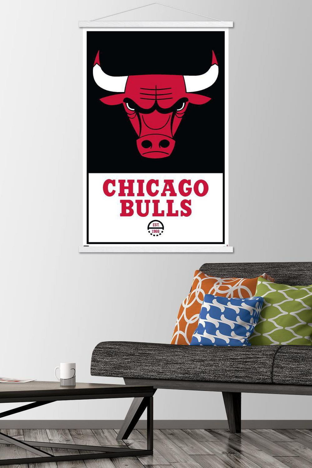 NBA Chicago Bulls - Logo 21 Wall Poster, 22.375" x 34" Framed