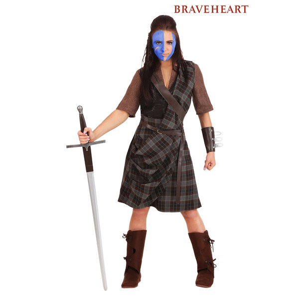 Braveheart Warrior Costume for Women