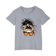 thumbnail image 1 of Économies d'Été! SROBPTY T-Shirts à Manches Courtes pour Tout-Petits, T-Shirt Mode à Col Rond Imprimé pour Garçons et Filles Tout-Petits, Haut à Manches Courtes Gris, 7 Ans, 1 of 5