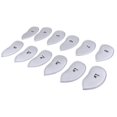 thumbnail image 3 of facefd 12 Pieces Waterproof PU Leather Golf Iron Head Cover Headcover Set Silver, 3 of 5