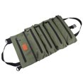 thumbnail image 2 of Canvas Roll-up Tool Bag, Multi-Purpose Tool Roll Pouch Tool Organizer with 5 Zipper Pockets Carrier, 2 of 8