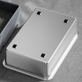 thumbnail image 4 of Stainless Steel Cat Litter Box, Enclosed Litter Box with Shovel and Litter Filter Pedal, High Sided Wall Litter Box, Anti Leakage Cat Litter Pan Tray, Easy To Clean, 4 of 7