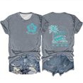 thumbnail image 1 of DPTALR T-Shirts Décontractés pour Femmes Col Rond Manches Courtes Hauts Confortables d'Été pour Femmes, 1 of 3
