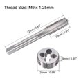 thumbnail image 2 of Unique Bargains Metric Tap and Die Set Machine Thread Screw Tap with Round Die M9 x 1.25mm, 2 of 6