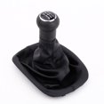 thumbnail image 3 of New 5 Speed Gear Knob Gaitor Boot Black PU Leather for B5, 3 of 7