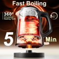 thumbnail image 3 of Dezin Electric Kettle, 0.8L Portable Travel Kettle with Double Wall Construction, 304 Stainless Steel Electric Tea Kettle for Bus, 3 of 8