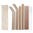 thumbnail image 1 of MesaSe 17 Pcs Stainless Steel Straws Set With Brush Colorful Drinking Straw Reusable, 1 of 7