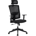 thumbnail image 1 of Twister.CK High Back Ergonomic Office Chair, Adjustable Lumbar Support & Headrest, Swivel Task Chair, Height-Adjustable Rocking Mesh Computer Desk Chair, for Home Office, Black, 1 of 9