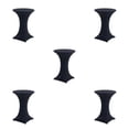 thumbnail image 1 of ZheElen Easy Care Stretch Round Tablecloth Versatile And Environmentally Friendly black 5Set, 1 of 6