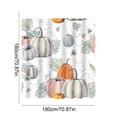 thumbnail image 3 of Thickened Waterproof Shower Curtain 70x70 inch Polyester Fabric with Reinforced Metal Grommets 13-Piece Set Including Hooks | Mold Resistant Bathroom Partition for Hotel Home Use, 3 of 6