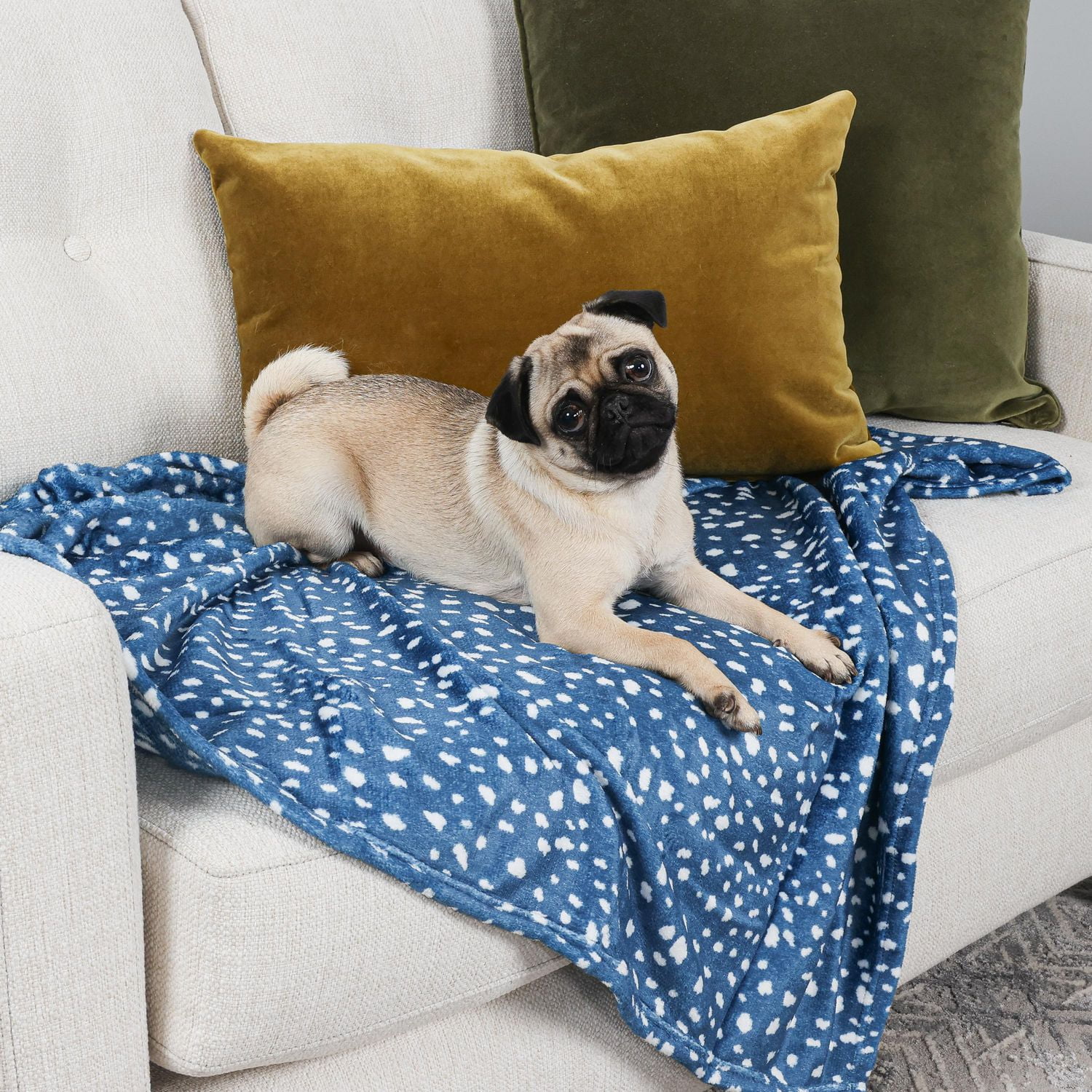 Lot de 2 Couvertures pour Chien, Couvertures pour Animal de Compagnie, 36 Pouces x 45 Pouces