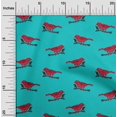 thumbnail image 1 of oneOone Viscose Chiffon Fabric Branch & Bird Block Printed Fabric 1 Yard 42 Inch Wide, 1 of 4