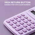 thumbnail image 3 of Purple Mini Portable Scientific Calculator For Student Accounting School Tool Plastic Material Purple #Y3w62, 3 of 8