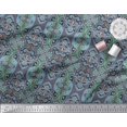 thumbnail image 2 of Soimoi Polyester Crepe Fabric Swirls & Floral Artistic Print Fabric by The Yard 42 Inch Wide, 2 of 3