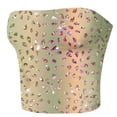 thumbnail image 4 of Tube Tops, Womens Printed Strapless Yoga Exercise Chest Wrap Pullover, 4 of 4