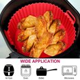 thumbnail image 4 of Baking Pan with Double Handles Reusable Household Restaurant Frying Chicken Basket Mat Replacement for Daily Use, 4 of 7