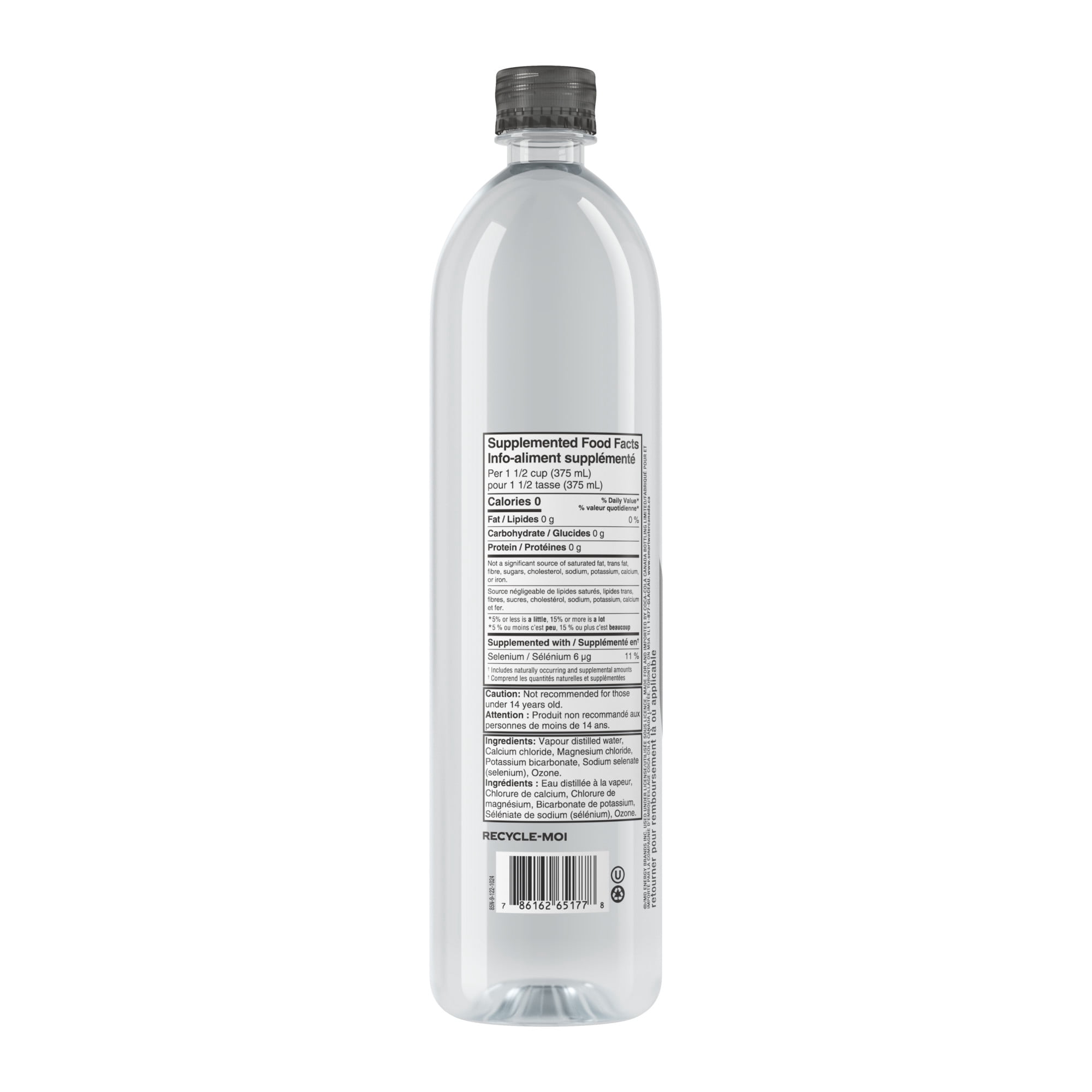 Glaceau Smartwater Alkaline with Antioxidant Bottle, 1 Liter