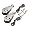 thumbnail image 1 of Ruiboury Marine Kayak Anchor Trolley Kit 2 with Screws Hardware Nylon Pulley Blocks, 1 of 6