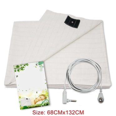 POINTERTECK Earthing Grounding Sheet Shield EMF Anti Radiation Conductive Fabric Bed Mat(68CMx132CM)