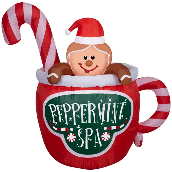 Spa en pain d'épice gonflable de Noël