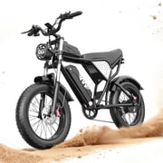 YVY Electric Bike for Adults,1500W 35MPH,48V 20AH, Max 80 Miles E-Mountain Bike, 20'' Fat Tire Electric Bicycle Tested Under UL2849