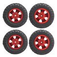 thumbnail image 3 of FLAMEEN 1/10 Pneu de Roue, 2Pcs RC Pneus Arrière pour Accessoires RC pour WPL D12 1/10 Camions RC, 3 of 8