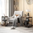 thumbnail image 4 of Gymax 3-Tier Side Table Industrial End Table w/ Adjustable Height Metal Mesh Shelf, 4 of 9