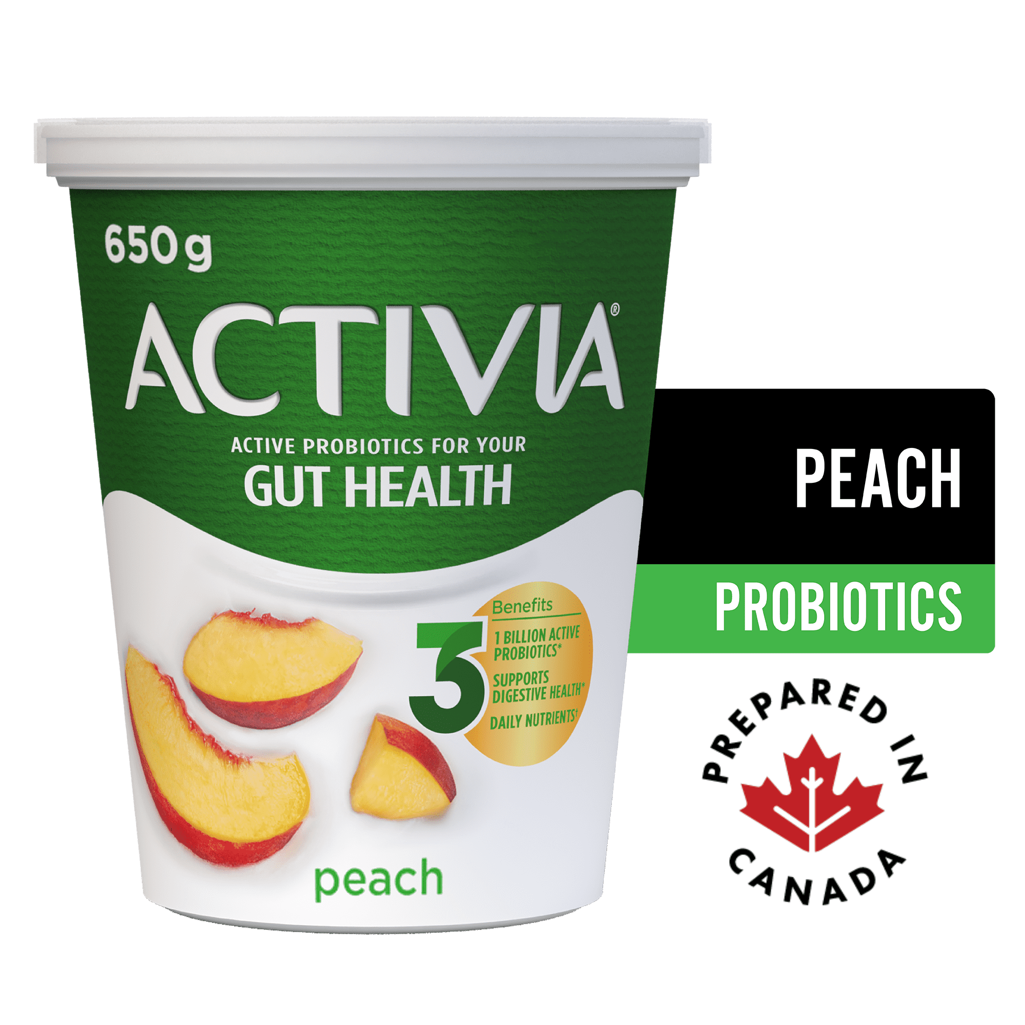 Activia Yogourt Probiotique, Pêche