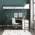 thumbnail image 3 of Costway Metal Loft Twin Bed Frame Single Twin Size High Loft Bed W/ Ladder & Guard Rail, 3 of 8