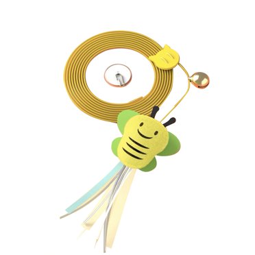 Jouets Taquins pour Chat, Jouets Interactifs Suspendus Mignons pour Chaton d'Intérieur en Papier Hochet, Libellule aux Grands Yeux, Abeilles, Nuages, Étoile de Mer