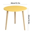 thumbnail image 3 of Table d'Appoint Ronde Moderne Détachable pour Chambre, Balcon, Salon, Table d'Accent Portable pour Café et Livres, Meuble Compact au Design Robuste à Trois Pieds, 3 of 9